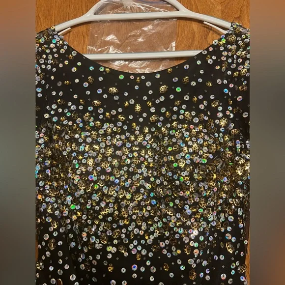 Black Sequin Homecoming or Prom Dress - Size 12 - Picture 3 of 7